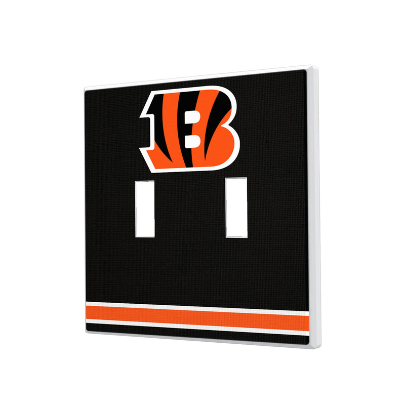 Cincinnati Bengals Stripe Hidden-Screw Light Switch Plate