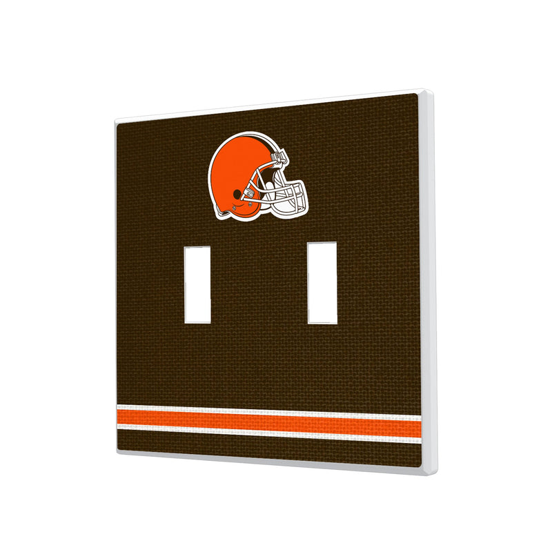 Cleveland Browns Stripe Hidden-Screw Light Switch Plate