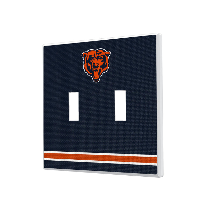 Chicago Bears Stripe Hidden-Screw Light Switch Plate