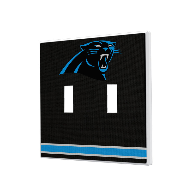 Carolina Panthers Stripe Hidden-Screw Light Switch Plate