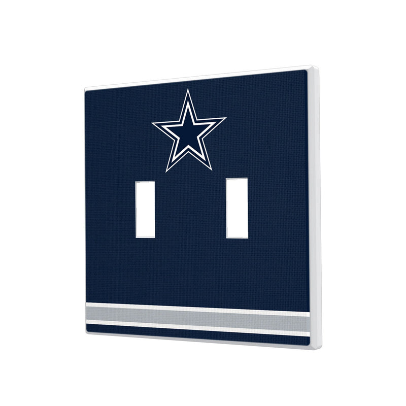 Dallas Cowboys Stripe Hidden-Screw Light Switch Plate