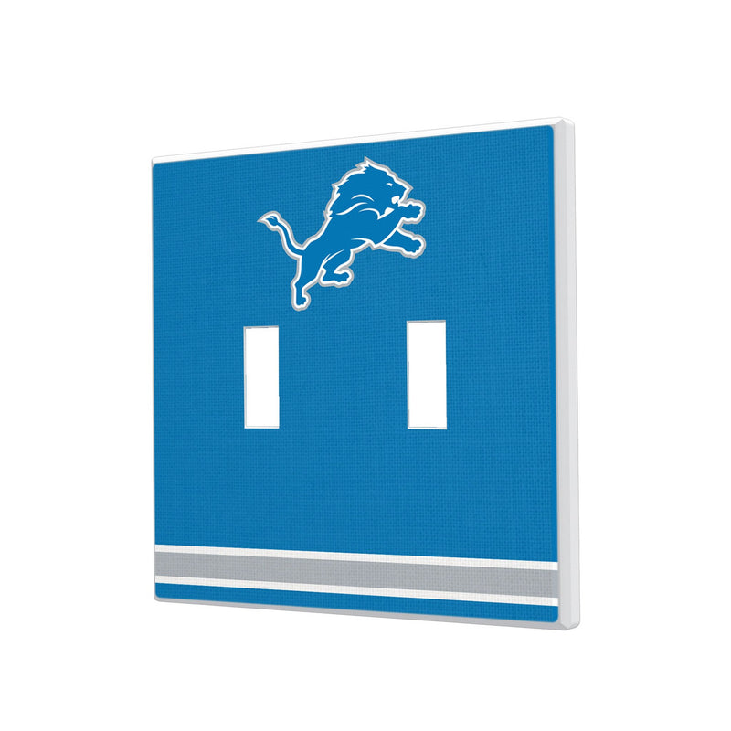 Detroit Lions Stripe Hidden-Screw Light Switch Plate