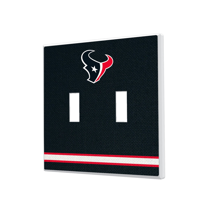 Houston Texans Stripe Hidden-Screw Light Switch Plate