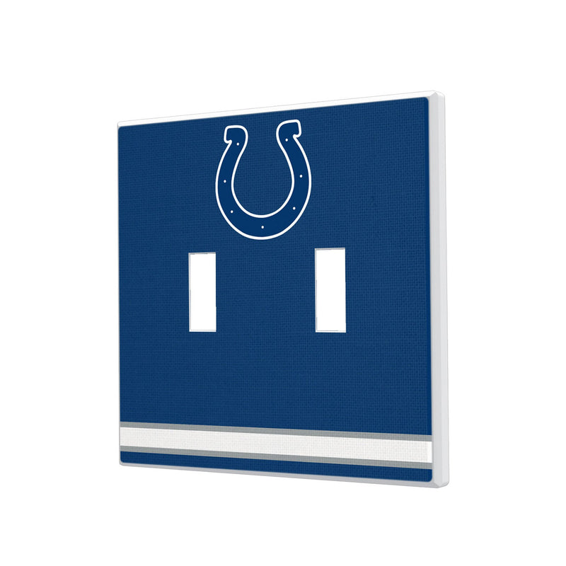 Indianapolis Colts Stripe Hidden-Screw Light Switch Plate