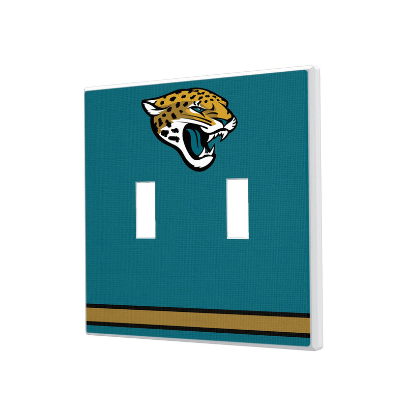 Jacksonville Jaguars Stripe Hidden-Screw Light Switch Plate