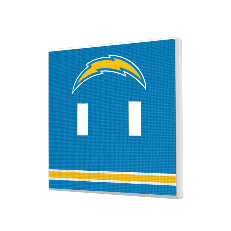 Los Angeles Chargers Stripe Hidden-Screw Light Switch Plate