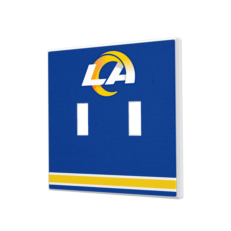 Los Angeles Rams Stripe Hidden-Screw Light Switch Plate