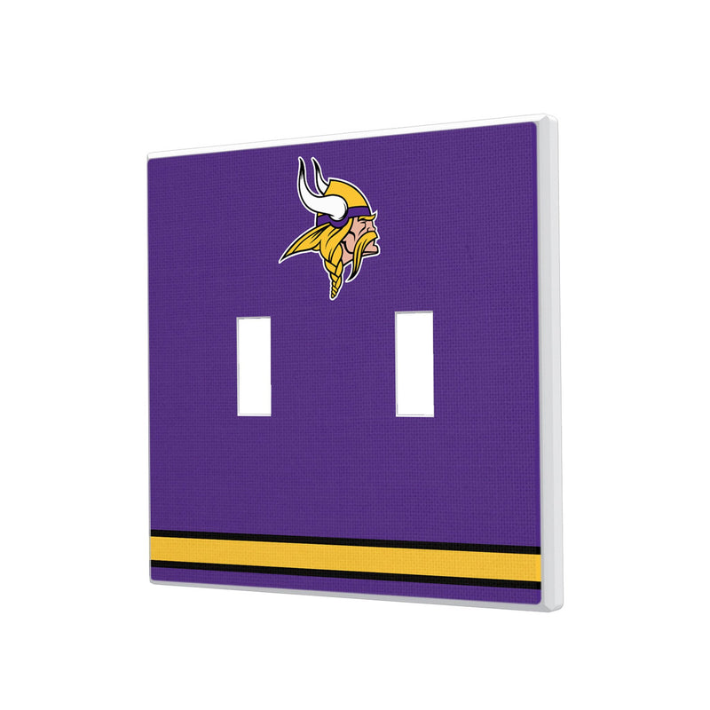 Minnesota Vikings Stripe Hidden-Screw Light Switch Plate