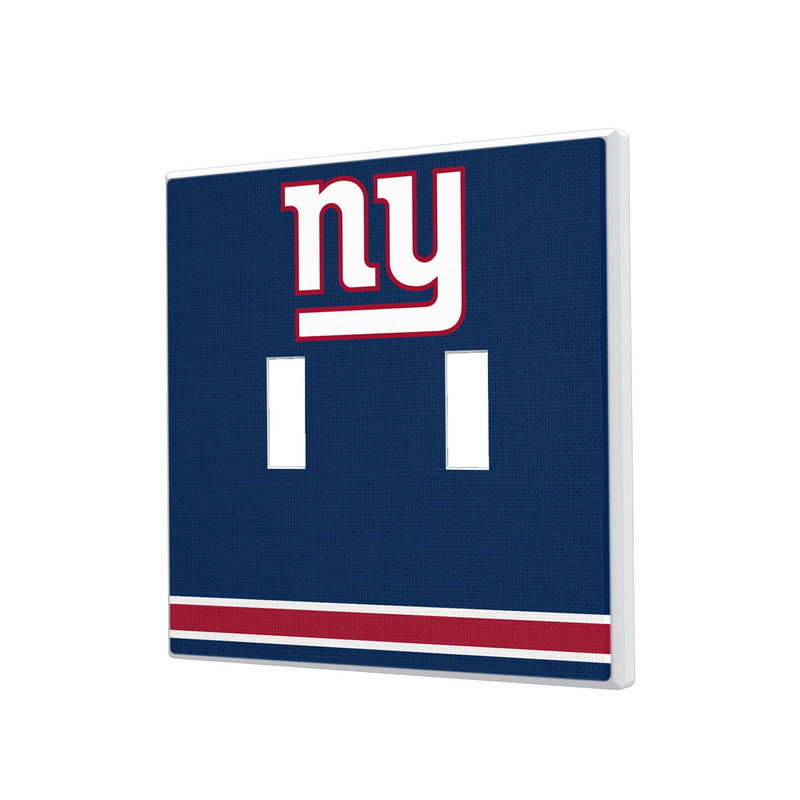 New York Giants Stripe Hidden-Screw Light Switch Plate