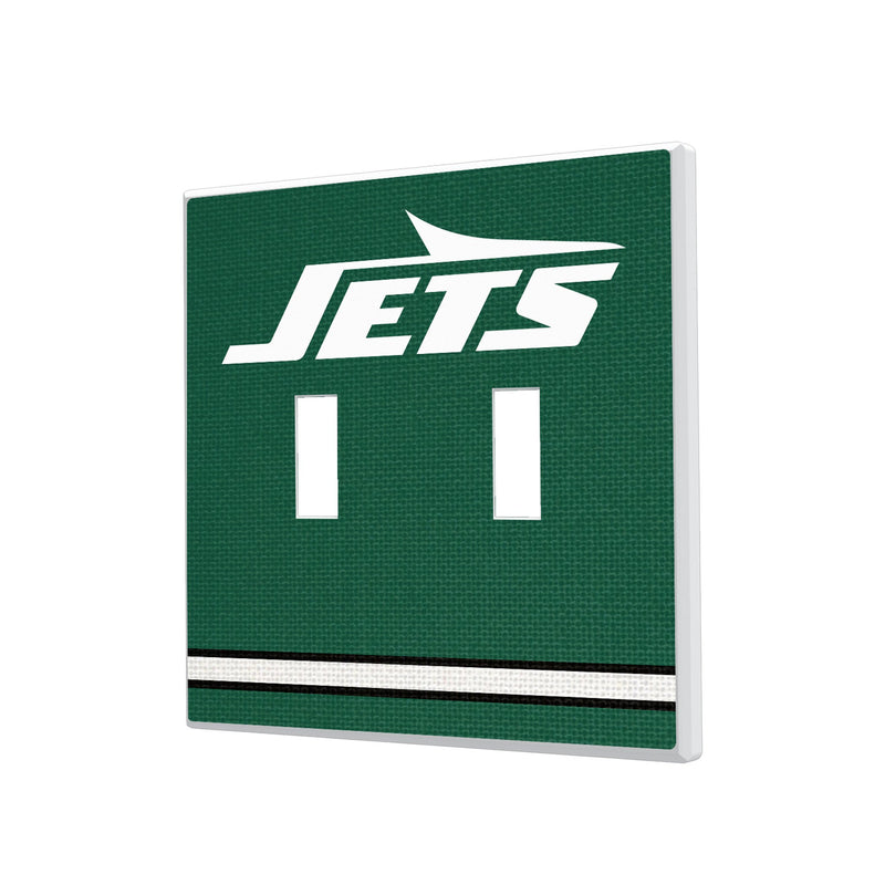 New York Jets Stripe Hidden-Screw Light Switch Plate