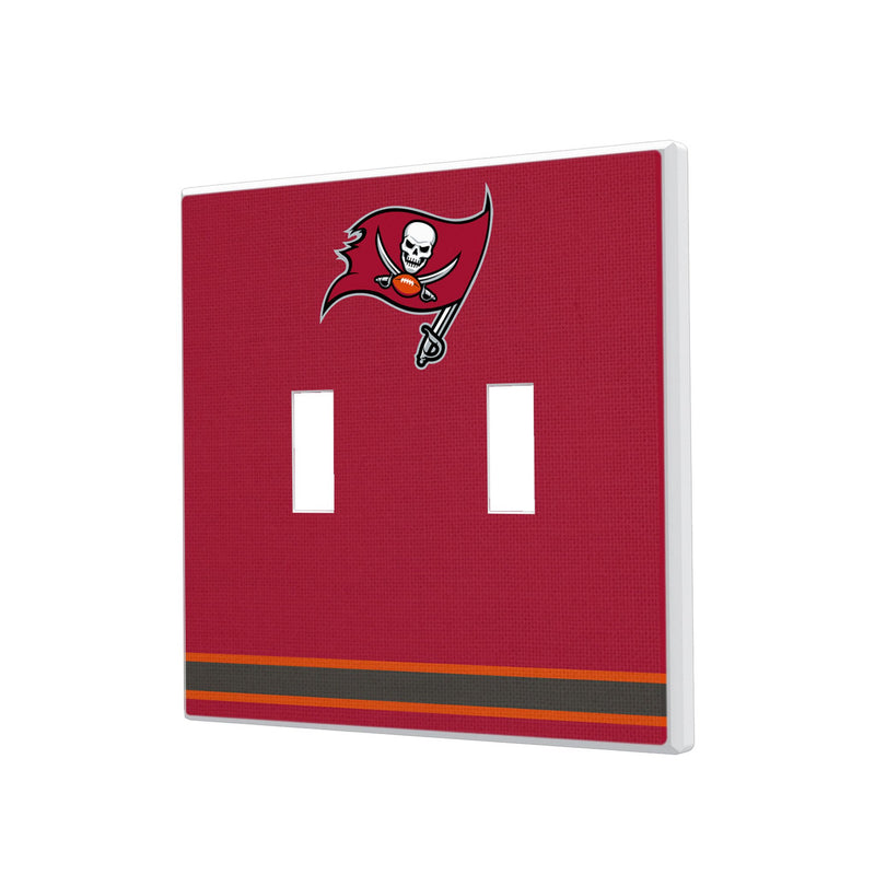 Tampa Bay Buccaneers Stripe Hidden-Screw Light Switch Plate