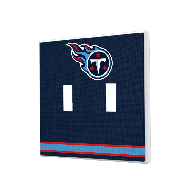 Tennessee Titans Stripe Hidden-Screw Light Switch Plate