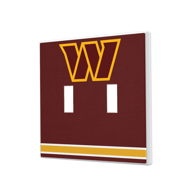 Washington Commanders Stripe Hidden-Screw Light Switch Plate