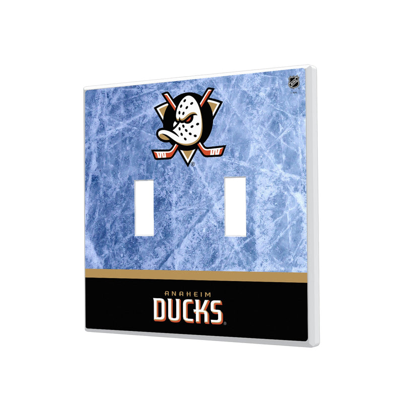 Anaheim Ducks Ice Wordmark Hidden-Screw Light Switch Plate