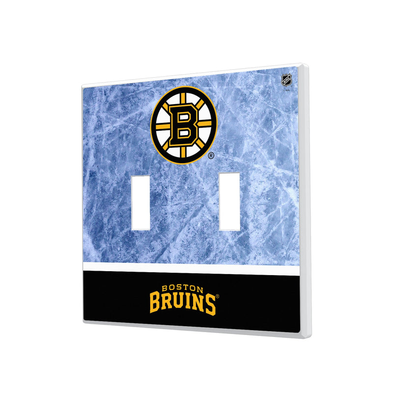 Boston Bruins Ice Wordmark Hidden-Screw Light Switch Plate