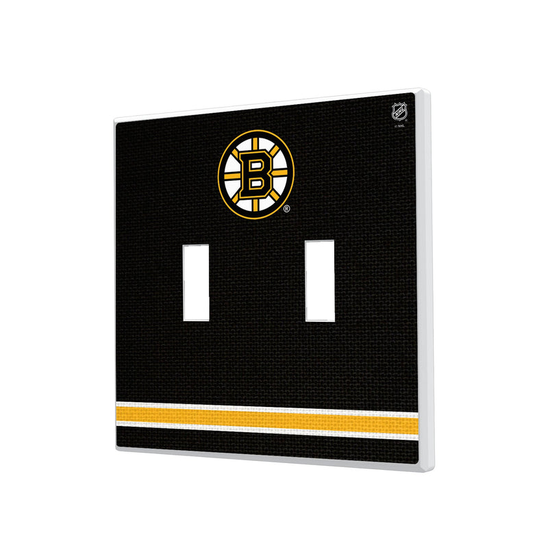 Boston Bruins Stripe Hidden-Screw Light Switch Plate