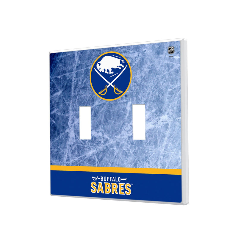 Buffalo Sabres Ice Wordmark Hidden-Screw Light Switch Plate