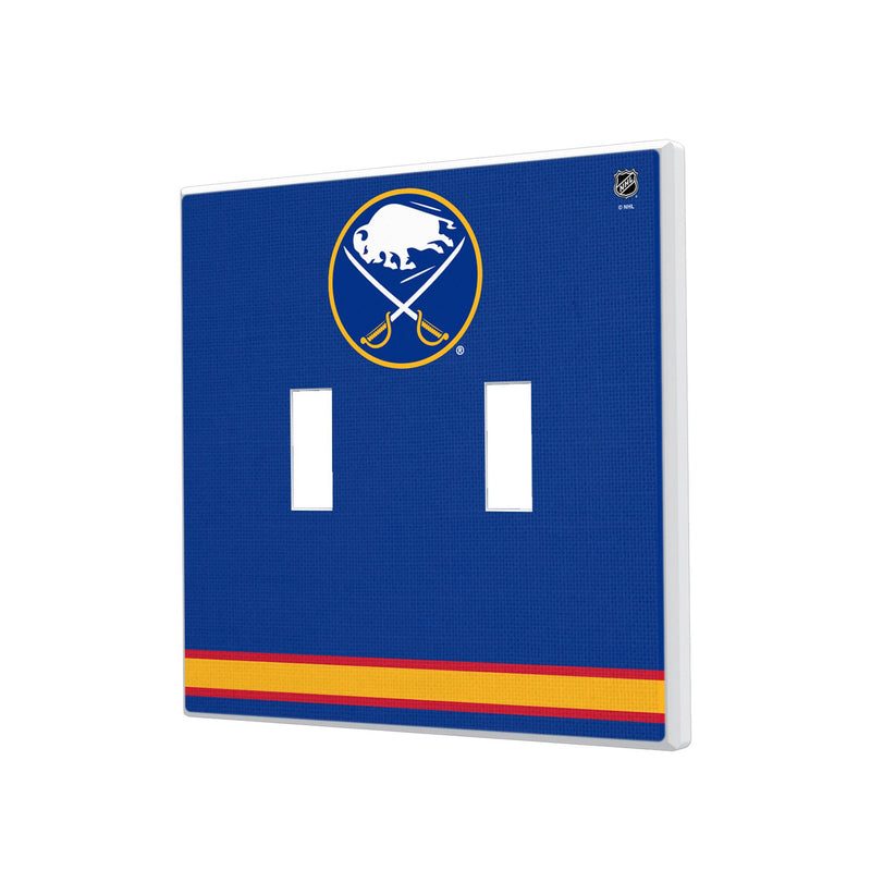 Buffalo Sabres Stripe Hidden-Screw Light Switch Plate