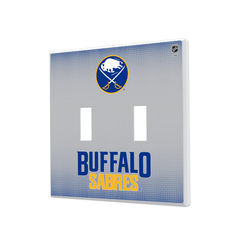 Buffalo Sabres Linen Hidden-Screw Light Switch Plate