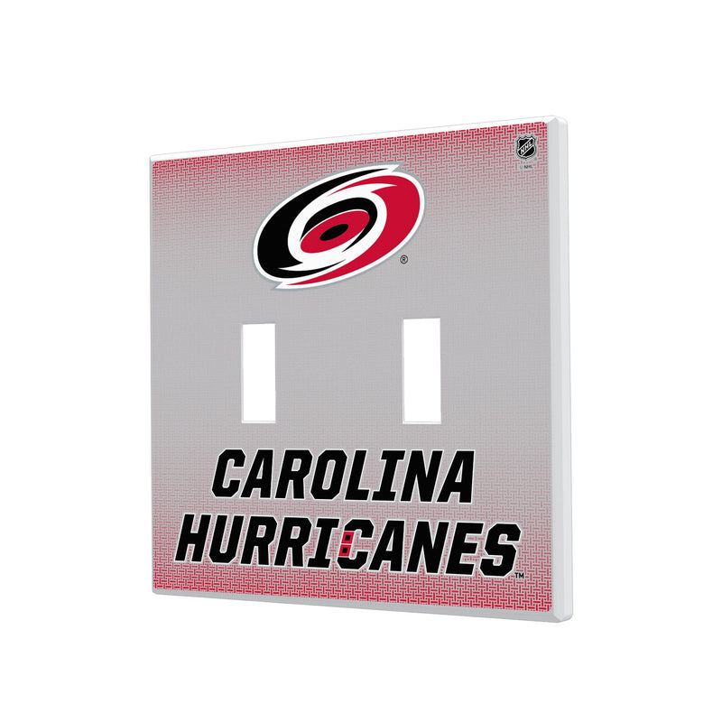 Carolina Hurricanes Linen Hidden-Screw Light Switch Plate