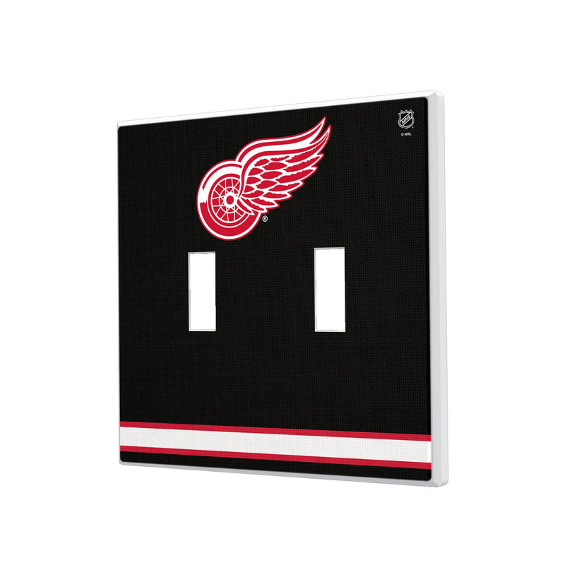 Detroit Red Wings Stripe Hidden-Screw Light Switch Plate