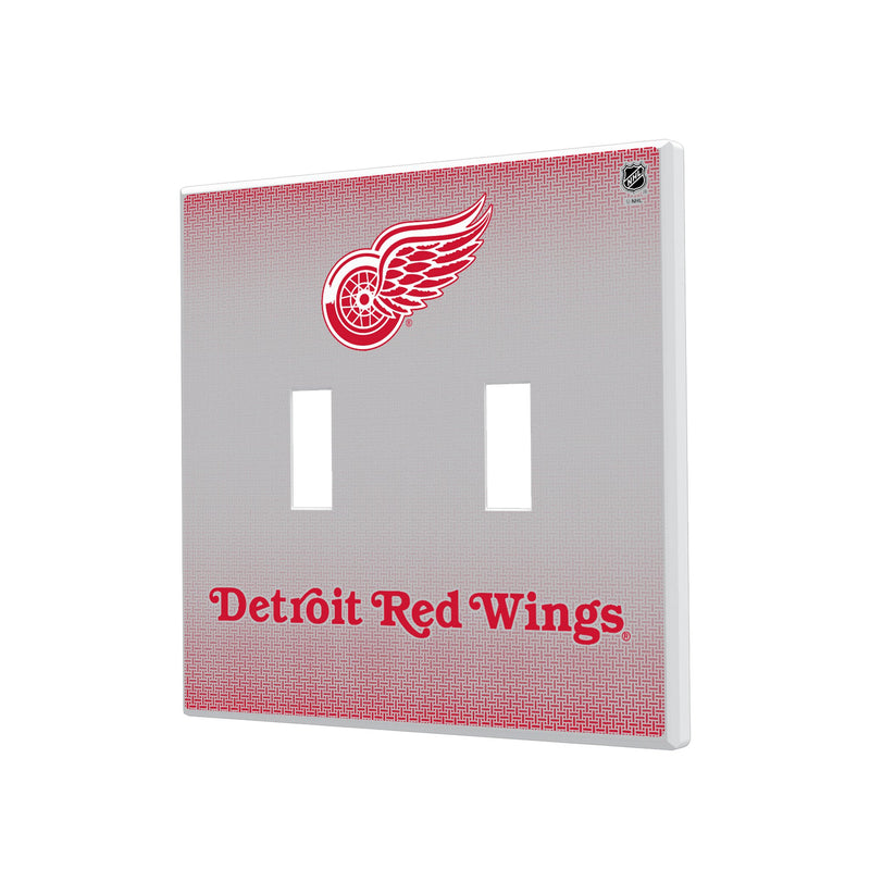 Detroit Red Wings Linen Hidden-Screw Light Switch Plate