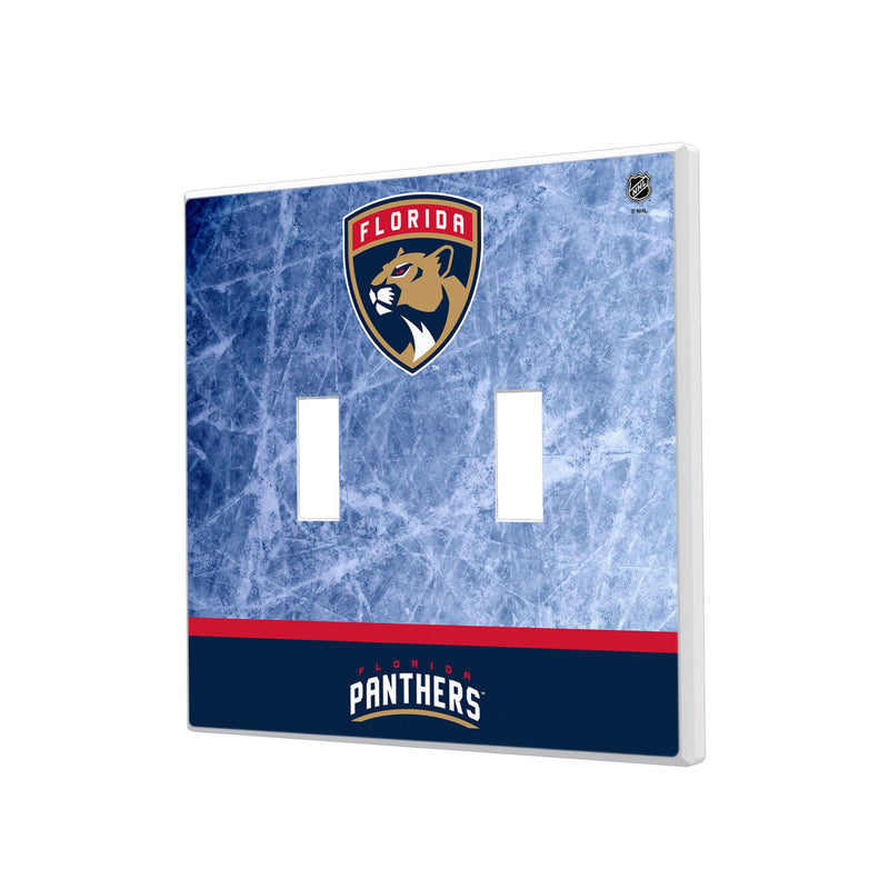 Florida Panthers Ice Wordmark Hidden-Screw Light Switch Plate