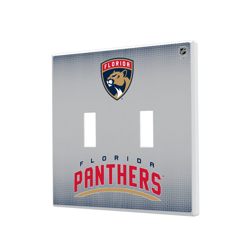 Florida Panthers Linen Hidden-Screw Light Switch Plate