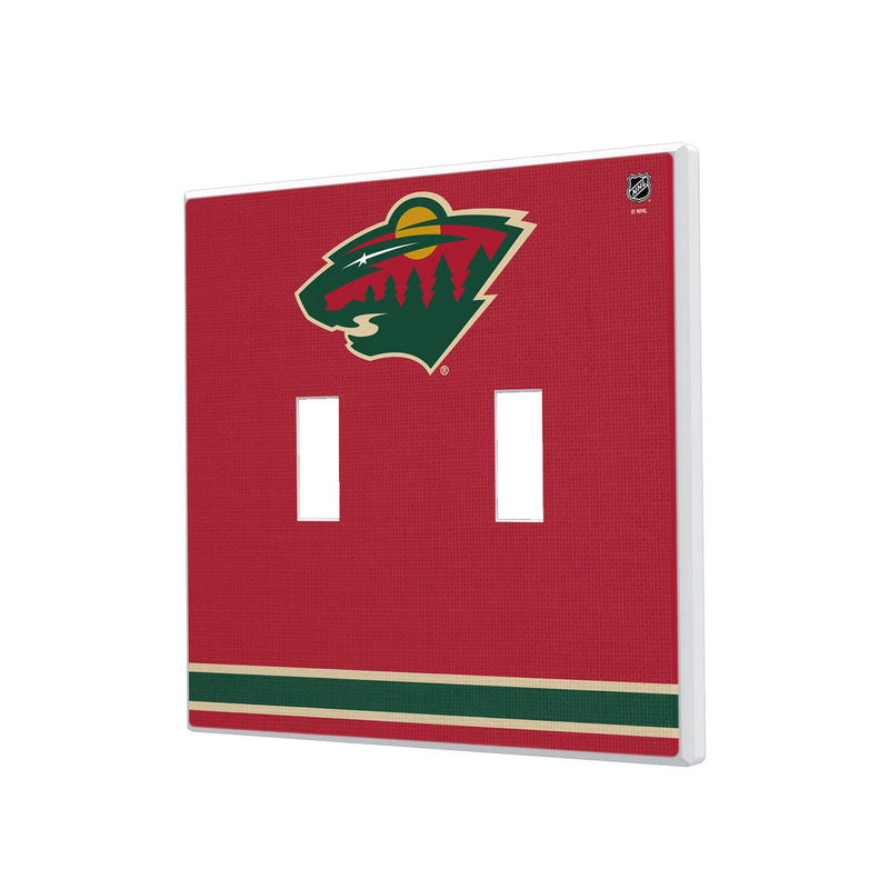 Minnesota Wild Stripe Hidden-Screw Light Switch Plate