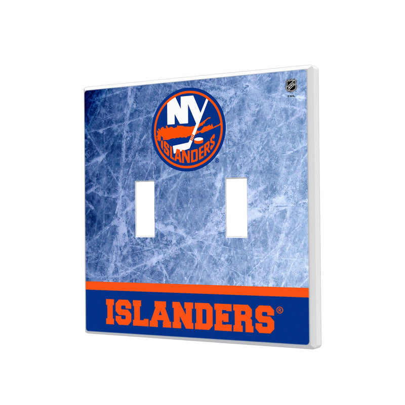 New York Islanders Ice Wordmark Hidden-Screw Light Switch Plate