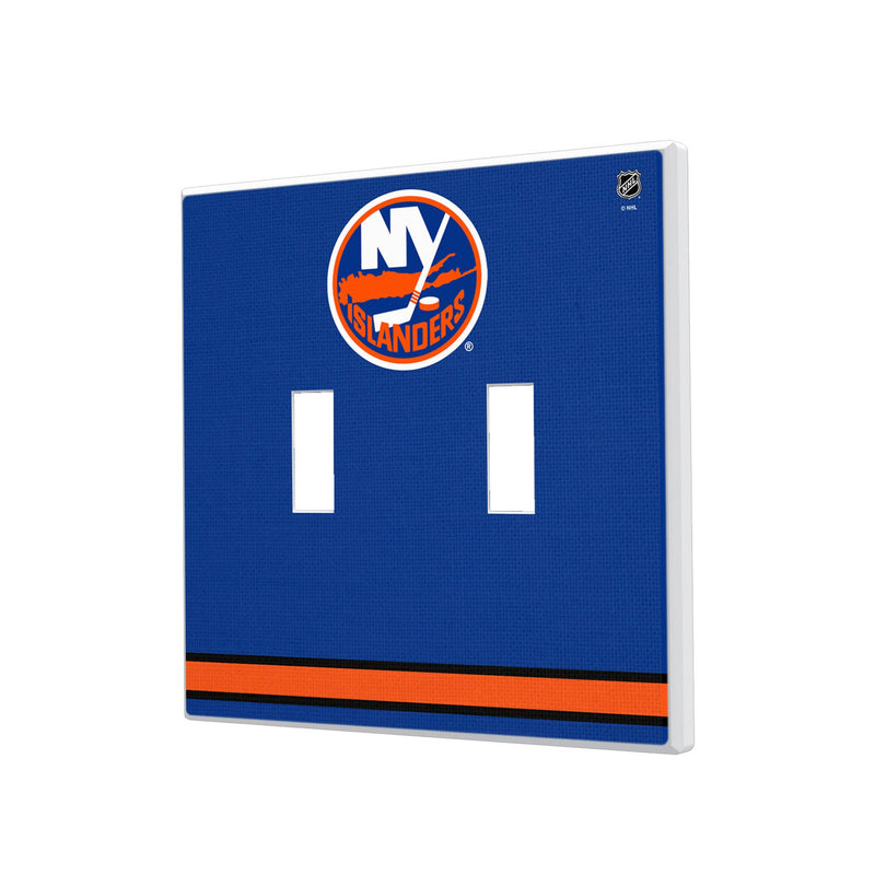 New York Islanders Stripe Hidden-Screw Light Switch Plate