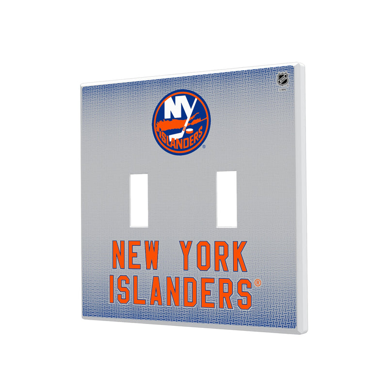 New York Islanders Linen Hidden-Screw Light Switch Plate