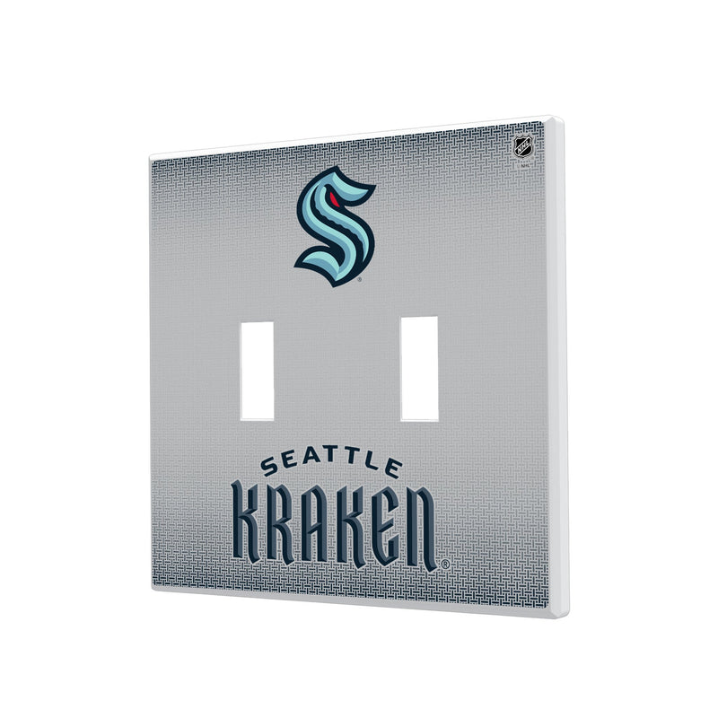 Seattle Kraken Linen Hidden-Screw Light Switch Plate