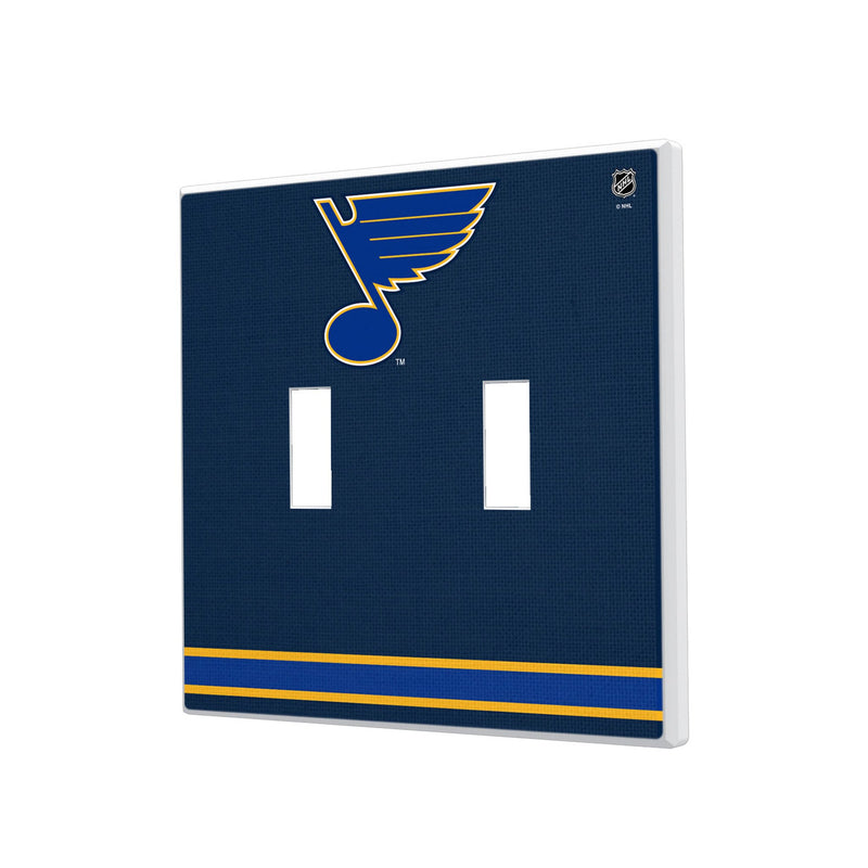 St. Louis Blues Stripe Hidden-Screw Light Switch Plate