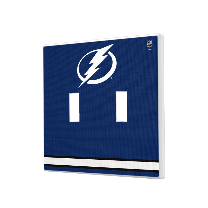 Tampa Bay Lightning Stripe Hidden-Screw Light Switch Plate