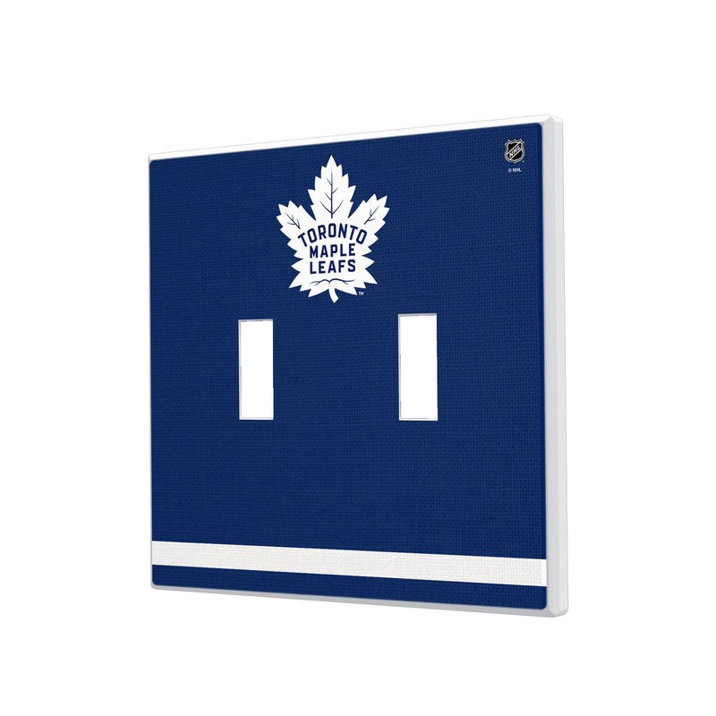 Toronto Maple Leafs Stripe Hidden-Screw Light Switch Plate