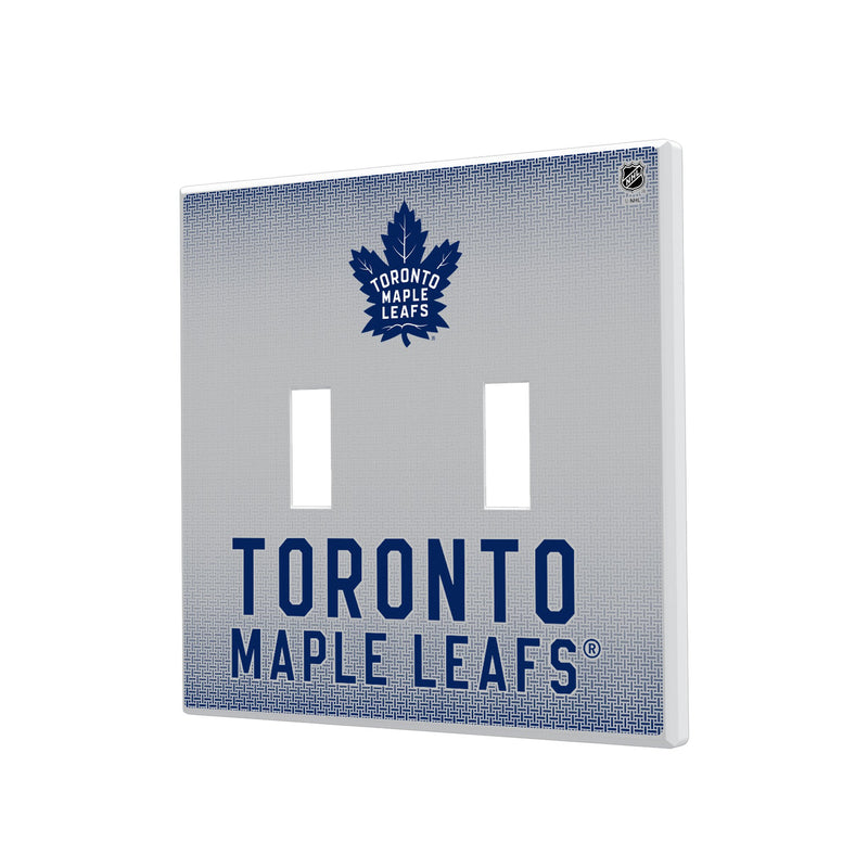 Toronto Maple Leafs Linen Hidden-Screw Light Switch Plate