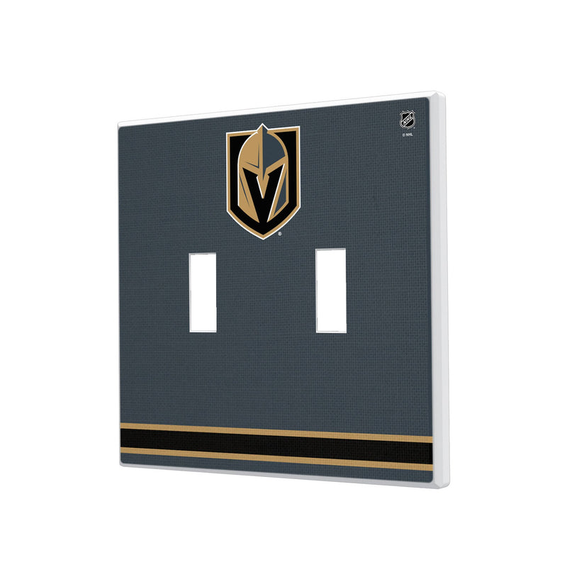 Vegas Golden Knights Stripe Hidden-Screw Light Switch Plate