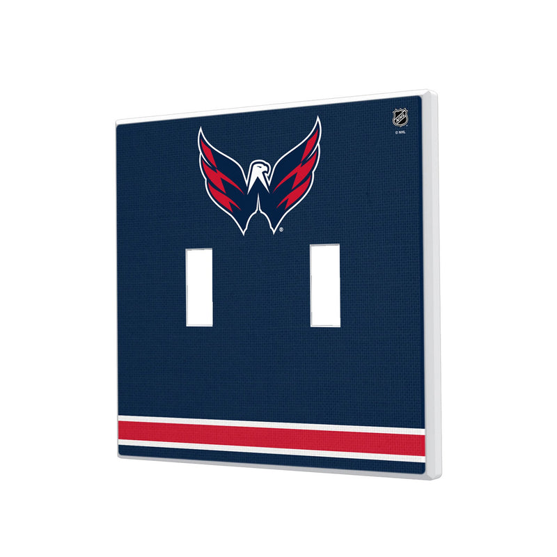 Washington Capitals Stripe Hidden-Screw Light Switch Plate