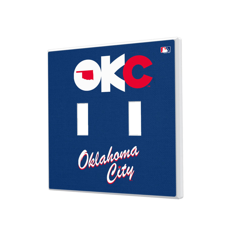 Oklahoma City Baseball Club Solid Hidden-Screw Light Switch Plate