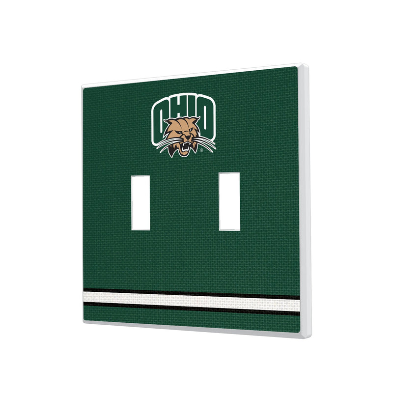 Ohio University Bobcats Stripe Hidden-Screw Light Switch Plate