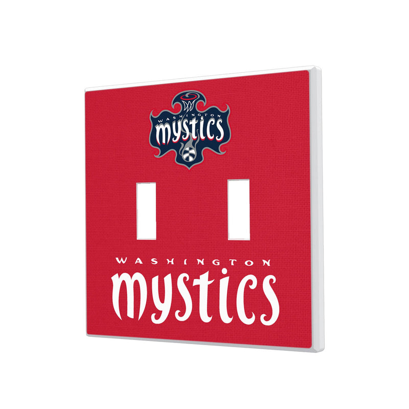 Washington Mystics Solid Hidden-Screw Light Switch Plate