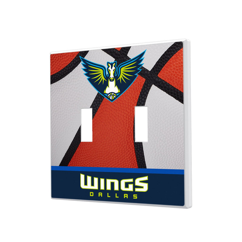 Dallas Wings Basketball Hidden-Screw Light Switch Plate