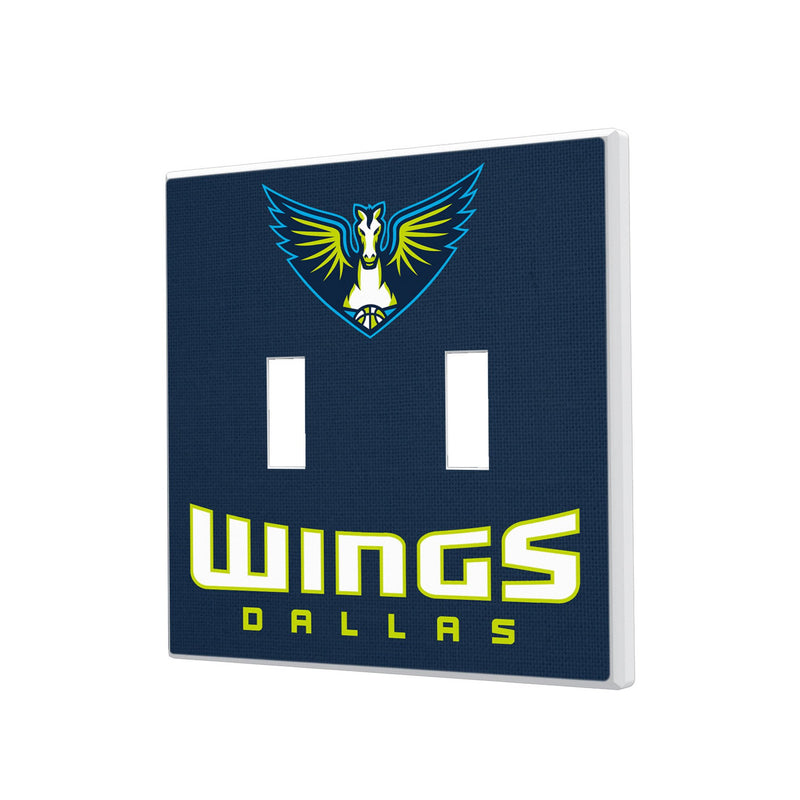 Dallas Wings Solid Hidden-Screw Light Switch Plate