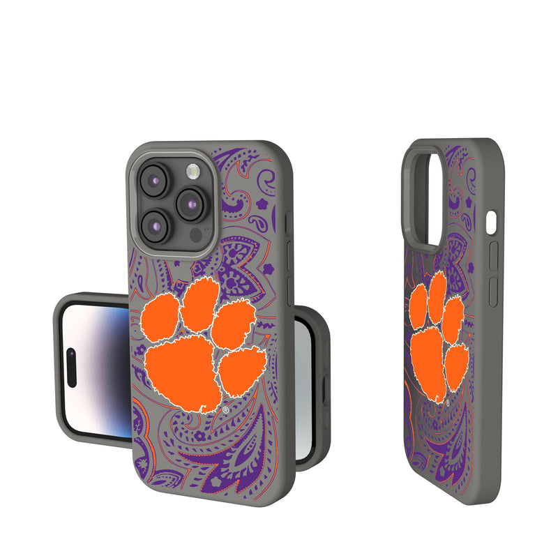 Clemson University Tigers Paisley iPhone Soft Touch Phone Case