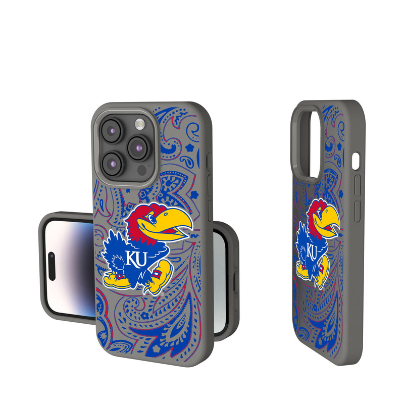 University of Kansas Jayhawks Paisley iPhone Soft Touch Phone Case