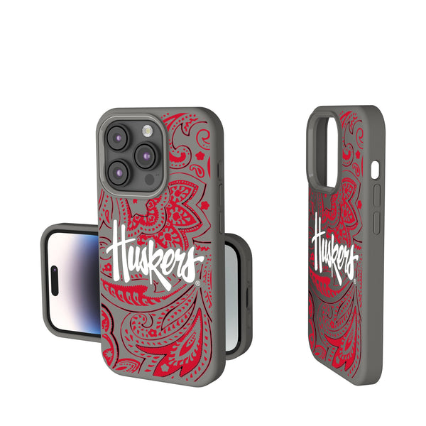 University of Nebraska Huskers Paisley iPhone Soft Touch Phone Case