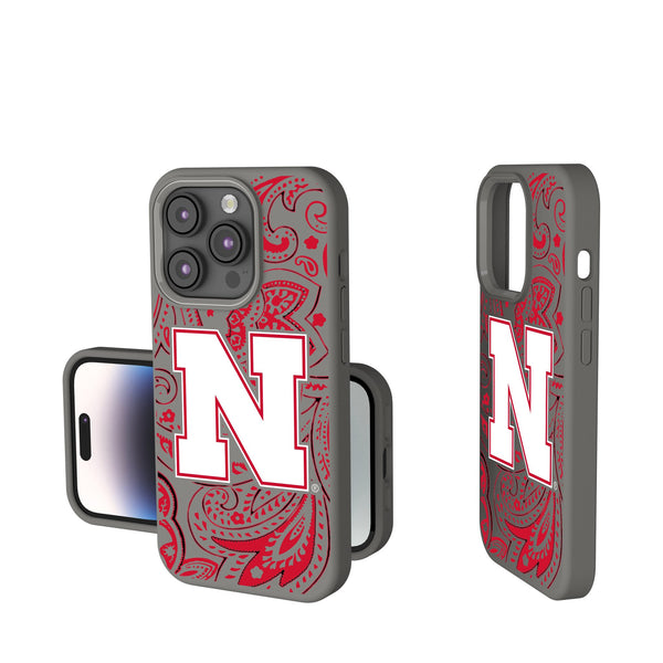 University of Nebraska Huskers Block N Paisley iPhone Soft Touch Phone Case