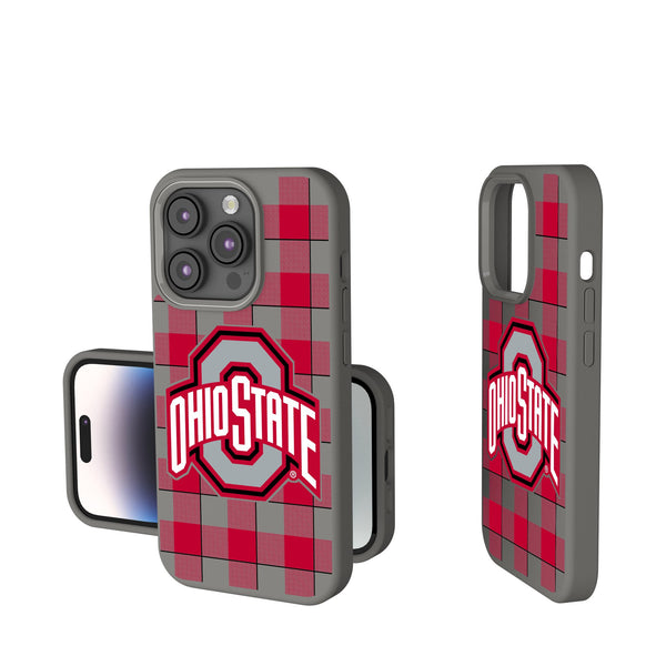 Ohio State University Buckeyes Plaid iPhone Soft Touch Phone Case