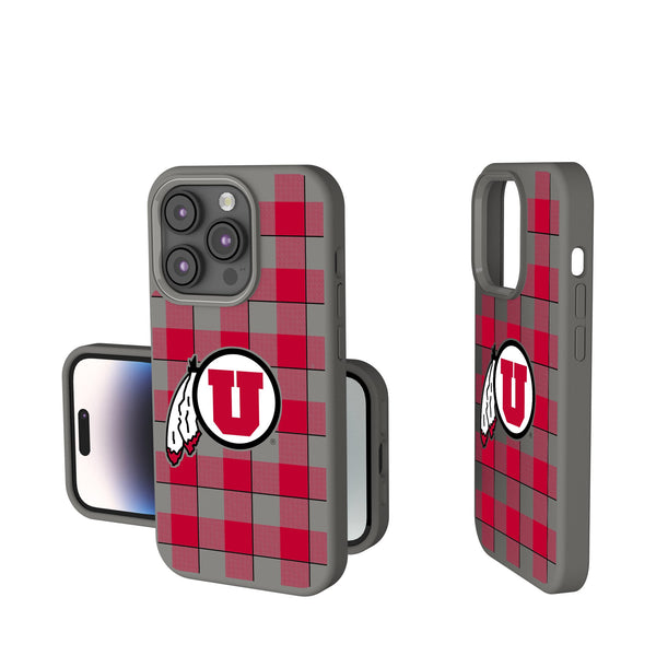 University of Utah Utes Plaid iPhone Soft Touch Phone Case